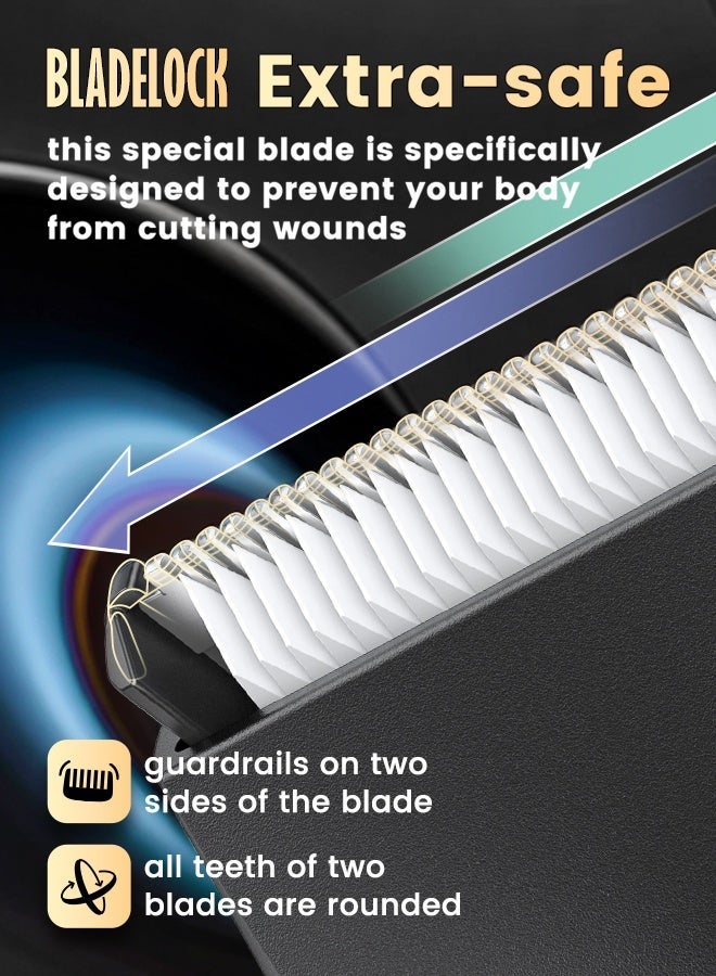 ENSSU Body Hair Trimmer for Men - Waterproof Meridian Groomer with LED Light, Ceramic Blades & 60min Runtime for Balls, Chest, Pubic Hair - Image 3